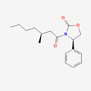 2-Oxazolidinone, 3-[(3S)-3-methyl-1-oxoheptyl]-4-phenyl-, (4R)-