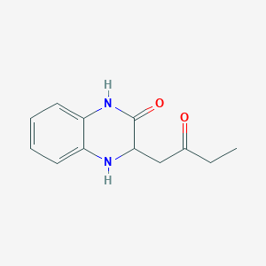 3-(2-Oxobutyl)-3,4-dihydroquinoxalin-2(1H)-one