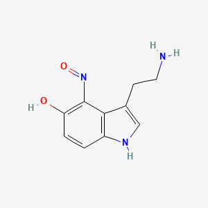 molecular formula C10H11N3O2 B14241791 3-(2-Aminoethyl)-4-nitroso-1H-indol-5-ol CAS No. 203865-53-6