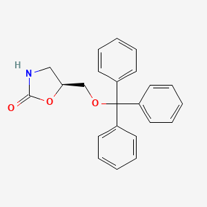 2-Oxazolidinone, 5-[(triphenylmethoxy)methyl]-, (5S)-