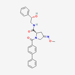 2-Pyrrolidinecarboxamide, 1-([1,1'-biphenyl]-4-ylcarbonyl)-N-[(2S)-2-hydroxy-2-phenylethyl]-4-(methoxyimino)-, (2S,4Z)-