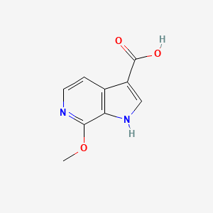 molecular formula C9H8N2O3 B1424183 7-甲氧基-1H-吡咯并[2,3-C]吡啶-3-羧酸 CAS No. 1190317-17-9