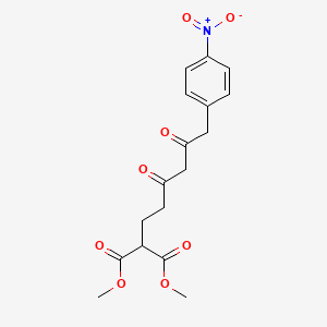 Dimethyl [6-(4-nitrophenyl)-3,5-dioxohexyl]propanedioate