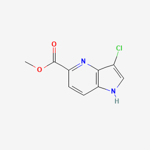 B1424184 methyl 3-chloro-1H-pyrrolo[3,2-b]pyridine-5-carboxylate CAS No. 1190310-67-8