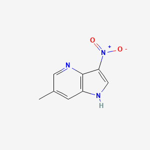molecular formula C8H7N3O2 B1424185 6-甲基-3-硝基-1H-吡咯并[3,2-b]吡啶 CAS No. 1190316-25-6