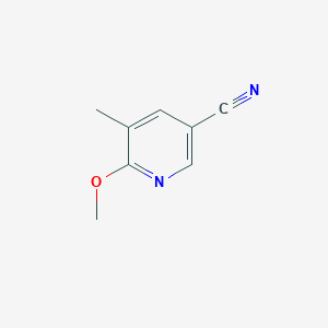 molecular formula C8H8N2O B1424187 6-甲氧基-5-甲基烟腈 CAS No. 1033439-60-9