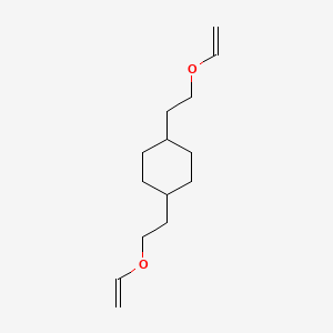 molecular formula C14H24O2 B14241874 1,4-Bis[2-(ethenyloxy)ethyl]cyclohexane CAS No. 238426-69-2