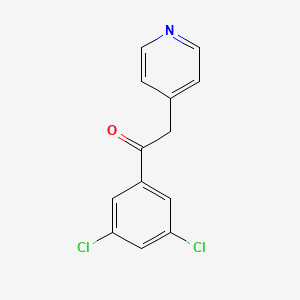 molecular formula C13H9Cl2NO B14241882 1-(3,5-Dichlorophenyl)-2-(4-pyridyl)ethanone CAS No. 325770-40-9