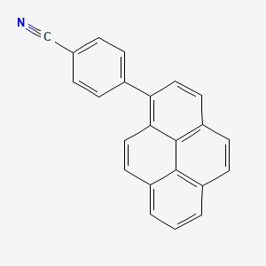 molecular formula C23H13N B14241888 Benzonitrile, 4-(1-pyrenyl)- CAS No. 400822-60-8