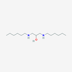 molecular formula C15H34N2O B14241890 1,3-Bis(hexylamino)propan-2-ol CAS No. 188939-19-7