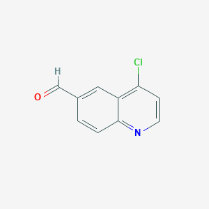 molecular formula C10H6ClNO B1424190 4-氯喹啉-6-甲醛 CAS No. 676256-25-0