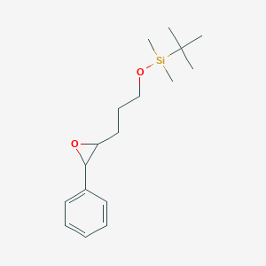 molecular formula C17H28O2Si B14241926 tert-Butyl(dimethyl)[3-(3-phenyloxiran-2-yl)propoxy]silane CAS No. 503025-52-3