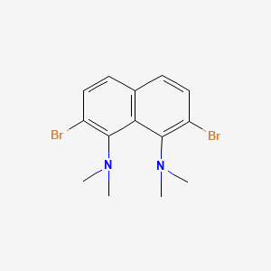 2,7-Dibromo-N~1~,N~1~,N~8~,N~8~-tetramethylnaphthalene-1,8-diamine