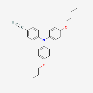 molecular formula C28H31NO2 B14241983 4-Butoxy-N-(4-butoxyphenyl)-N-(4-ethynylphenyl)aniline CAS No. 521941-20-8