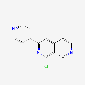 B1424199 1-Chloro-3-(pyridin-4-YL)-2,7-naphthyridine CAS No. 1211593-56-4