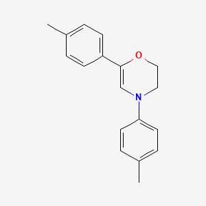 4,6-Bis(4-methylphenyl)-3,4-dihydro-2H-1,4-oxazine