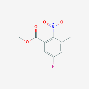 molecular formula C9H8FNO4 B1424200 5-氟-3-甲基-2-硝基苯甲酸甲酯 CAS No. 952479-97-9