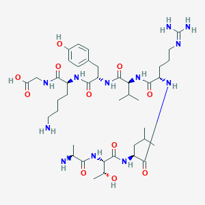 L-Alanyl-L-threonyl-L-leucyl-N~5~-(diaminomethylidene)-L-ornithyl-L-valyl-L-tyrosyl-L-lysylglycine