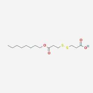 molecular formula C14H26O4S2 B14242011 3-{[3-(Octyloxy)-3-oxopropyl]disulfanyl}propanoic acid CAS No. 394655-26-6