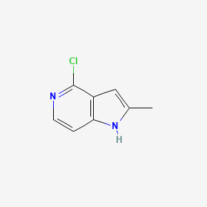 molecular formula C8H7ClN2 B1424205 4-氯-2-甲基-1H-吡咯并[3,2-c]吡啶 CAS No. 854018-87-4