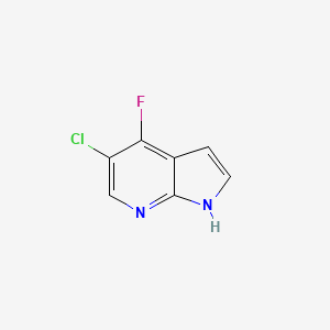 molecular formula C7H4ClFN2 B1424206 5-氯-4-氟-1H-吡咯并[2,3-B]吡啶 CAS No. 1190317-94-2