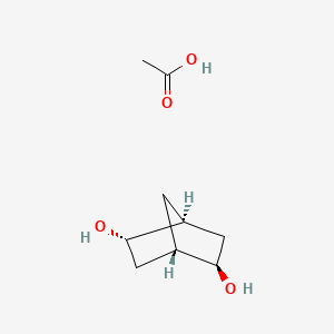 molecular formula C9H16O4 B14242063 acetic acid;(1S,2S,4S,5R)-bicyclo[2.2.1]heptane-2,5-diol CAS No. 615249-15-5