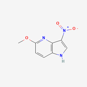 molecular formula C8H7N3O3 B1424207 5-甲氧基-3-硝基-1H-吡咯并[3,2-b]吡啶 CAS No. 1190319-20-0