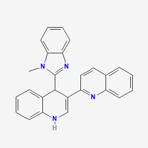 2-[4-(1-Methylbenzimidazol-2-yl)-1,4-dihydroquinolin-3-yl]quinoline