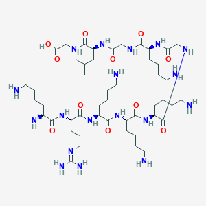 L-Lysyl-N~5~-(diaminomethylidene)-L-ornithyl-L-lysyl-L-lysyl-L-lysylglycyl-L-lysylglycyl-L-leucylglycine