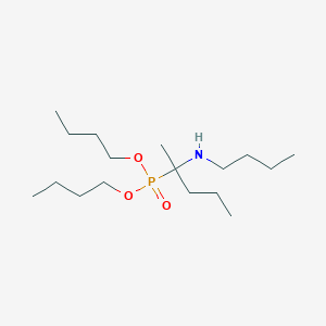 Phosphonic acid, [1-(butylamino)-1-methylbutyl]-, dibutyl ester