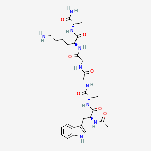 N-Acetyl-L-tryptophyl-L-alanylglycylglycyl-L-lysyl-L-alaninamide