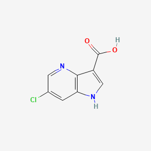 molecular formula C8H5ClN2O2 B1424214 6-Chloro-1h-pyrrolo[3,2-b]pyridine-3-carboxylic acid CAS No. 1190315-79-7