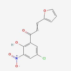 molecular formula C13H8ClNO5 B14242151 1-(5-Chloro-2-hydroxy-3-nitrophenyl)-3-(furan-2-yl)prop-2-en-1-one CAS No. 503178-55-0