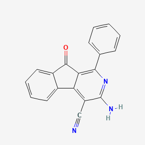 3-Amino-9-oxo-1-phenyl-9H-indeno[2,1-C]pyridine-4-carbonitrile