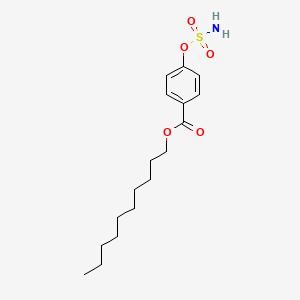 molecular formula C17H27NO5S B14242186 4-Sulfamoyloxy-benzoic acid decyl ester CAS No. 479580-24-0