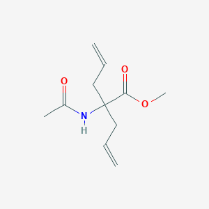 4-Pentenoic acid, 2-(acetylamino)-2-(2-propenyl)-, methyl ester