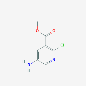 molecular formula C7H7ClN2O2 B1424224 5-氨基-2-氯尼古丁酸甲酯 CAS No. 886435-73-0