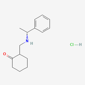 2-[[[(1R)-1-phenylethyl]amino]methyl]cyclohexan-1-one;hydrochloride