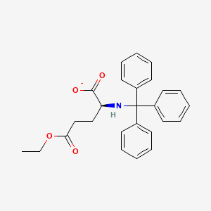 (2S)-5-Ethoxy-5-oxo-2-[(triphenylmethyl)amino]pentanoate