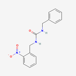 molecular formula C15H15N3O3 B14242306 N-Benzyl-N'-[(2-nitrophenyl)methyl]urea CAS No. 188911-50-4