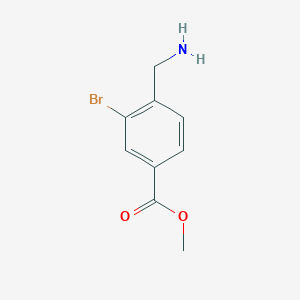 molecular formula C9H10BrNO2 B1424232 4-(氨基甲基)-3-溴苯甲酸甲酯 CAS No. 1260679-57-9