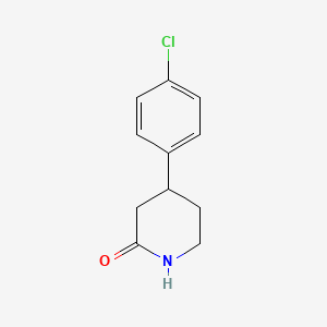 molecular formula C11H12ClNO B1424237 4-(4-氯苯基)哌啶-2-酮 CAS No. 1260770-82-8