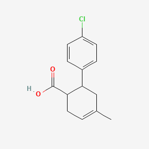 6-(4-Chlorophenyl)-4-methylcyclohex-3-ene-1-carboxylic acid