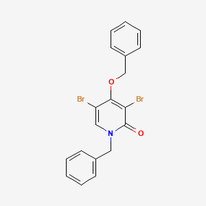 1-Benzyl-4-(benzyloxy)-3,5-dibromopyridin-2(1h)-one