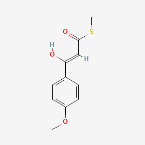 S-methyl (Z)-3-hydroxy-3-(4-methoxyphenyl)prop-2-enethioate