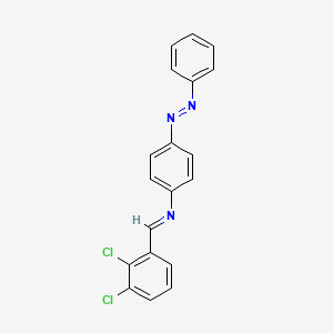 N-[(E)-(2,3-dichlorophenyl)methylidene]-4-[(E)-phenyldiazenyl]aniline