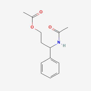 molecular formula C13H17NO3 B14242434 3-Acetamido-3-phenylpropyl acetate CAS No. 281681-23-0