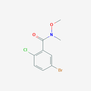 molecular formula C9H9BrClNO2 B1424244 5-溴-2-氯-N-甲氧基-N-甲基苯甲酰胺 CAS No. 842136-59-8