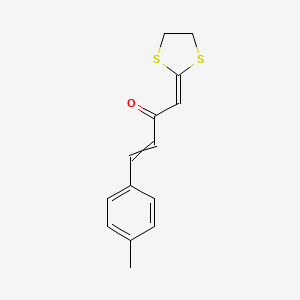 1-(1,3-Dithiolan-2-ylidene)-4-(4-methylphenyl)but-3-en-2-one