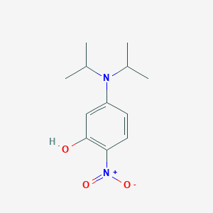 5-[Di(propan-2-yl)amino]-2-nitrophenol